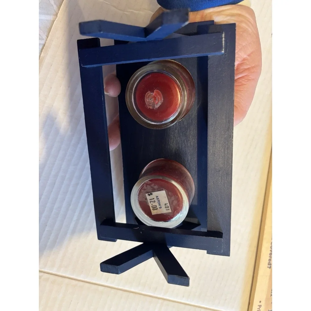 Picknick Table Votive Candle Holder Patriotic